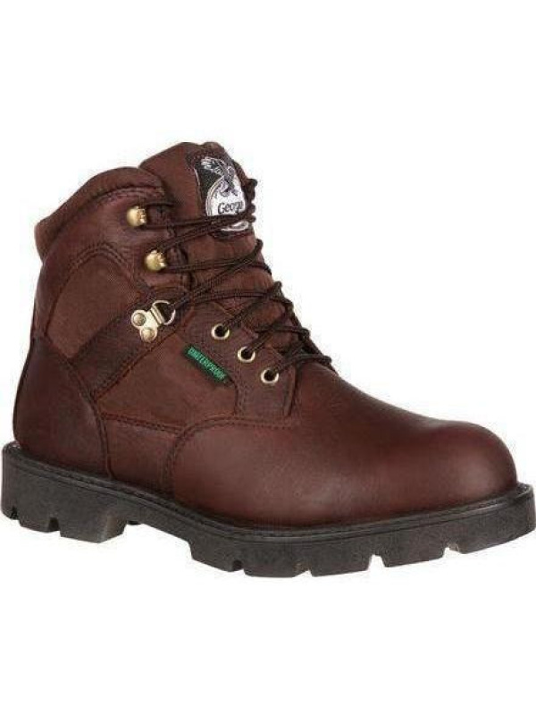 Georgia Men's Homeland 6" Waterproof Work Boot - Brown - G106