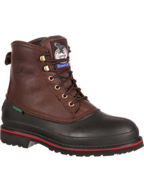 Georgia Men's Muddog 6" Steel Toe Waterproof Work Boot - Brown - G6633
