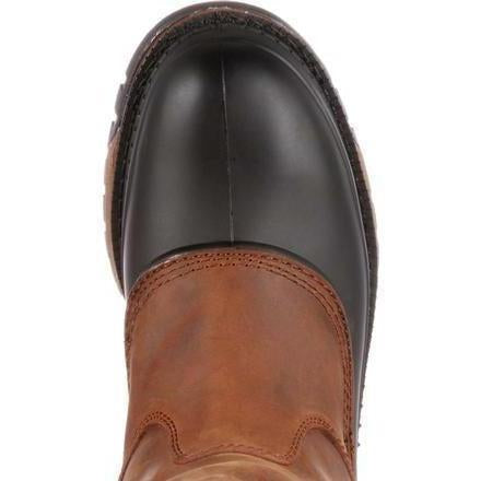 Georgia Men's Muddog Steel Toe Wellington WP Work Boot - Brown - G5594 - Image 3