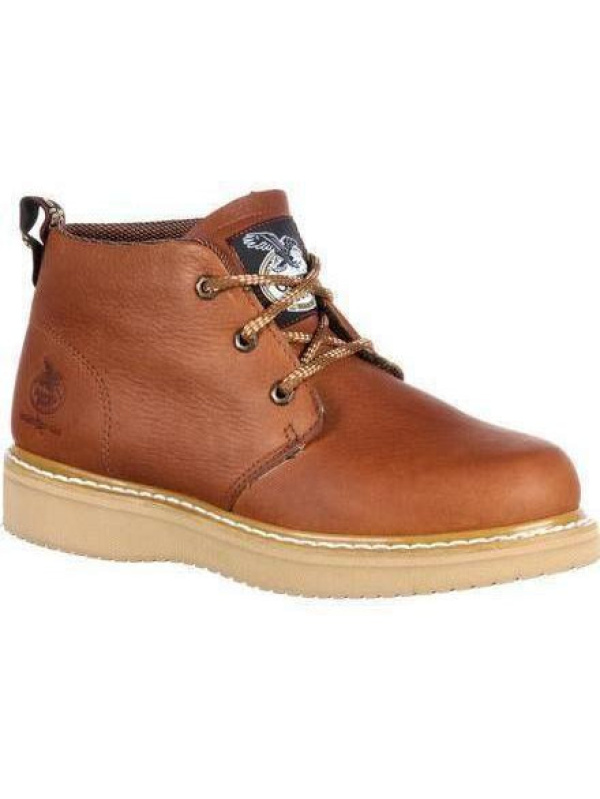 Georgia Men's Wedge Chukka Wedge Work Boot - Tobacco - GB1222