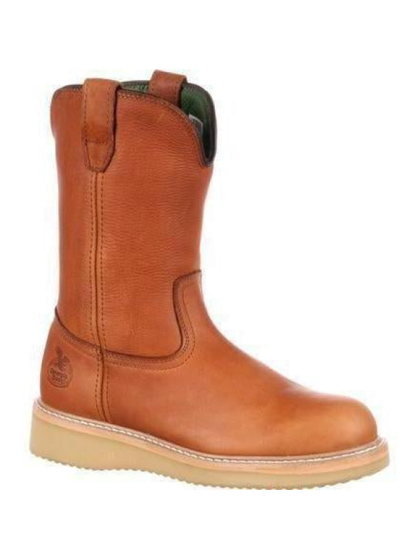 Georgia Men's Wedge Wellington Work Boot - Brown - G5153