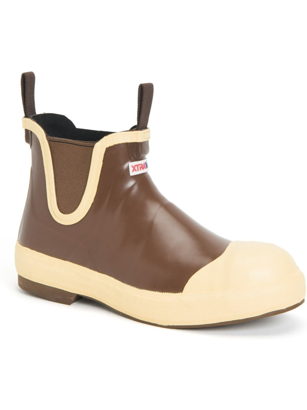 Xtratuf Men's 6" Legacy Ankle Deck Steel Toe WP Boot - Brown - LDB-STL