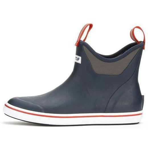 Xtratuf Men's 6" Ankle Deck Waterproof Boot - Navy / Red - 22733 - Image 3
