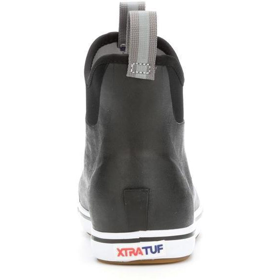 Xtratuf Men's 6" Ankle Deck Waterproof Slip On Shoe - Black - 22736 - Image 3
